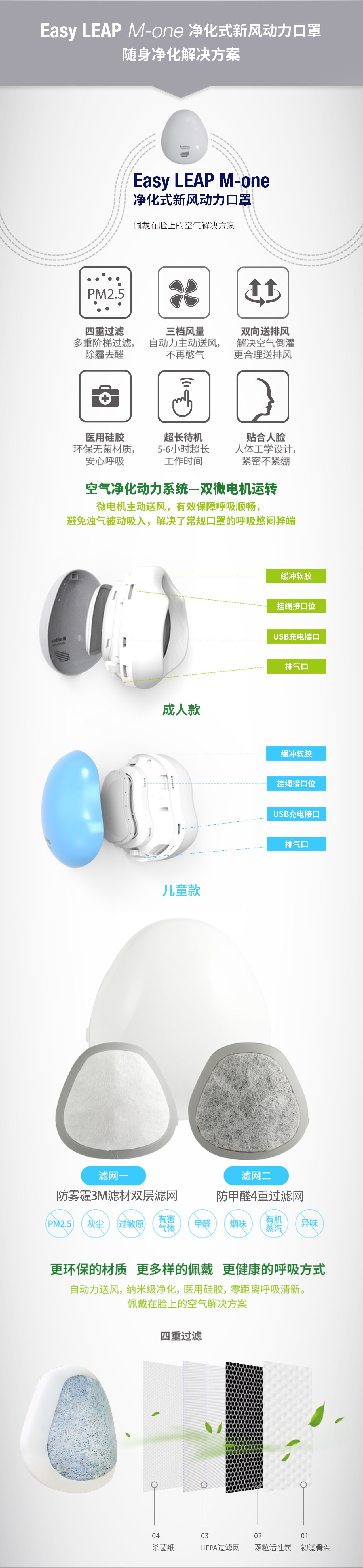 凈化式新風(fēng)動(dòng)力口罩